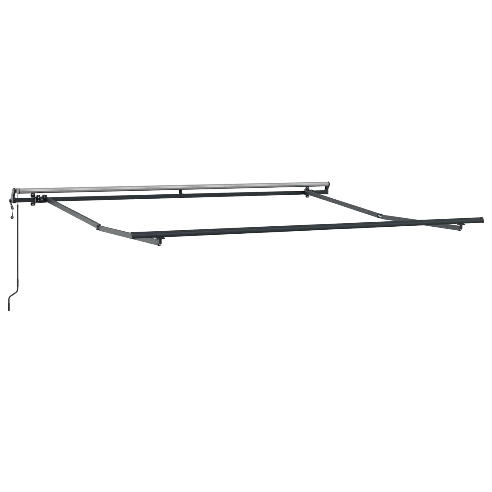 Skrovita tenda narančasta i smeđa 300 x 250 cm