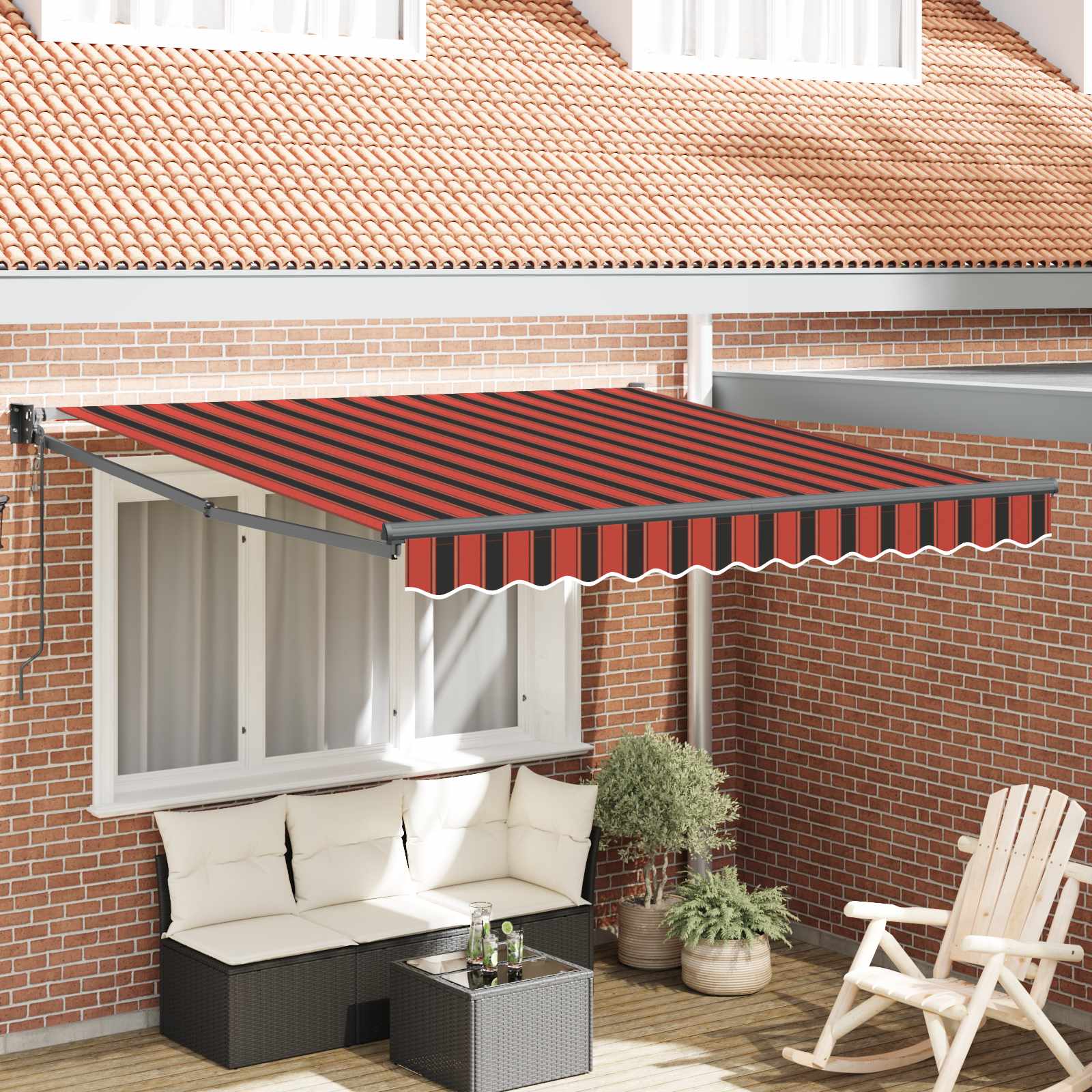 Električna retraktabilna tenda Narančasta 300 x 250 cm
