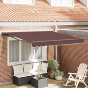 Okvir tende Smeđa 300 x 250 cm Poliester s PU premazom