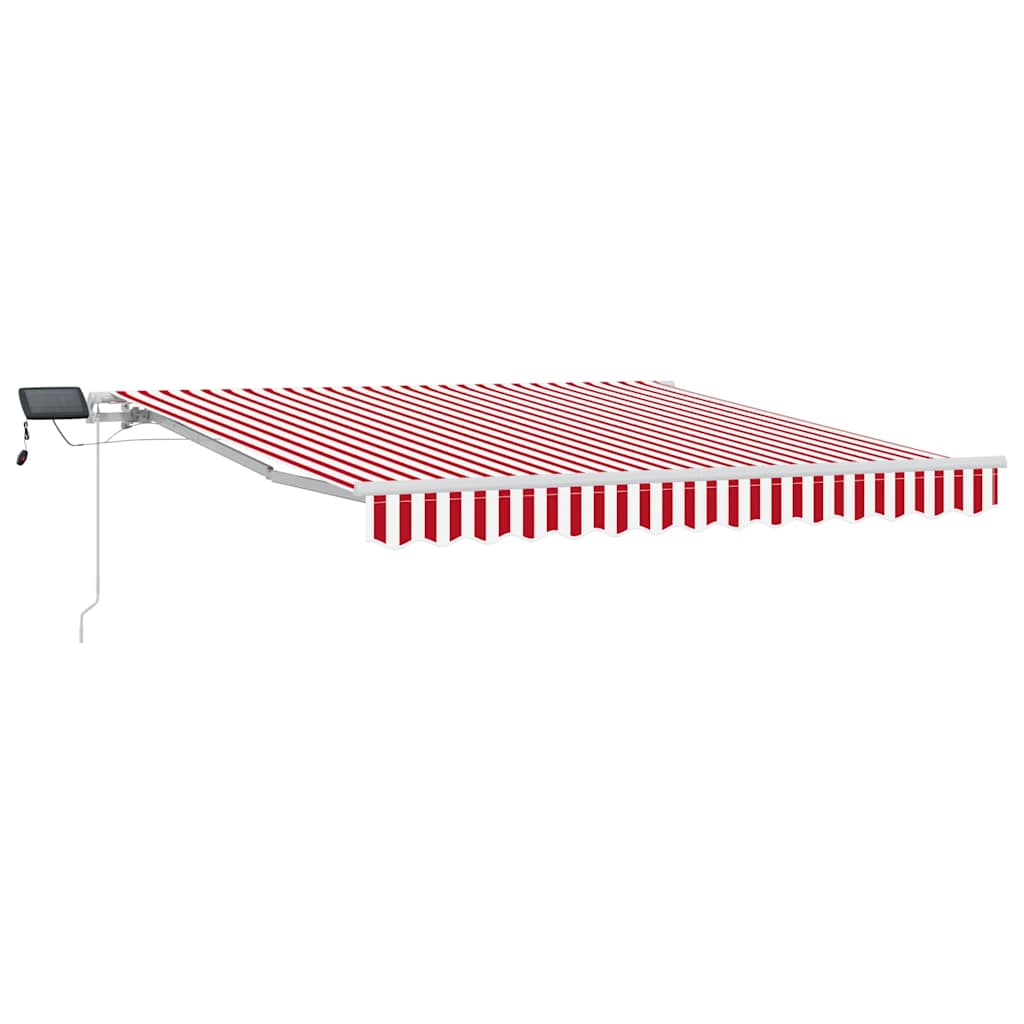 Povlačivi tende Crvena i bijela 300 x 250 cm Tkanina i Aluminij