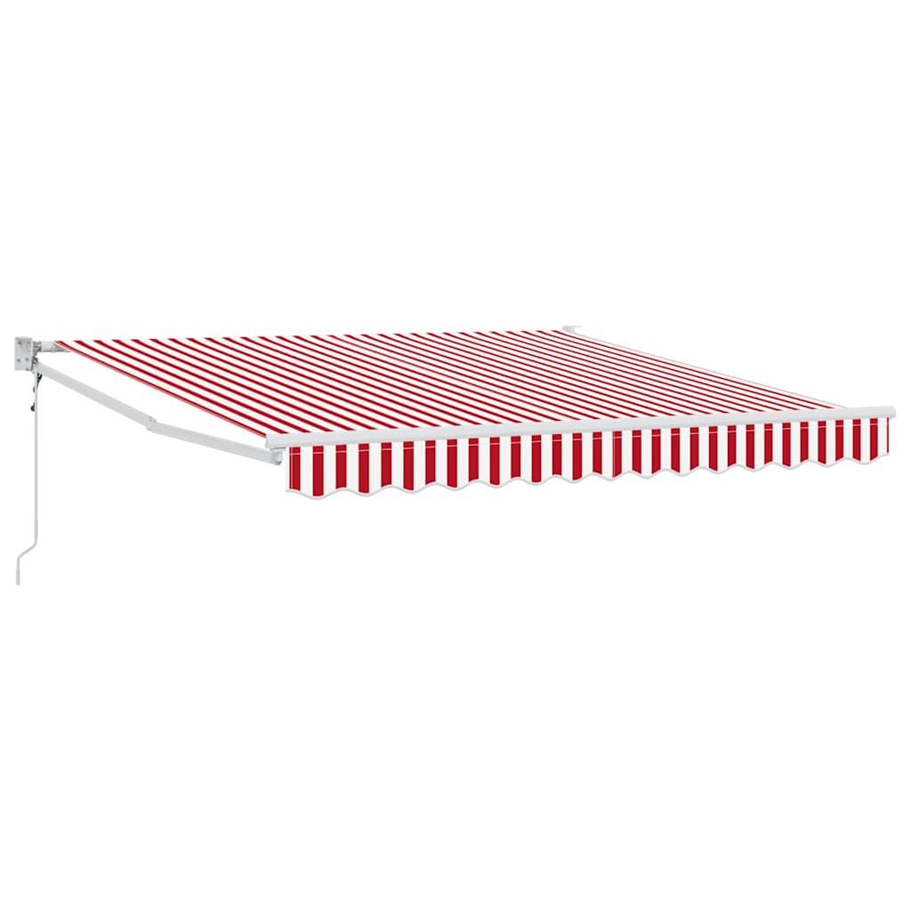 Povlačivi tende Crvena 300 x 250 cm Poliester i metal