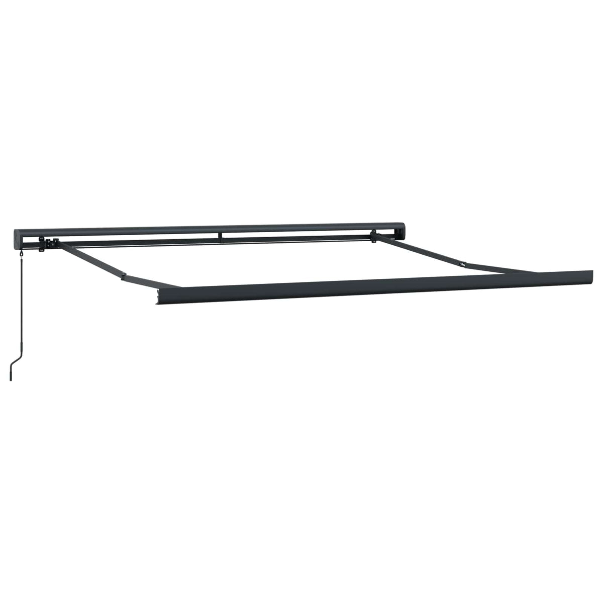 Povlačivi tende Crvena i bijela 300 x 250 cm Platno i Aluminij