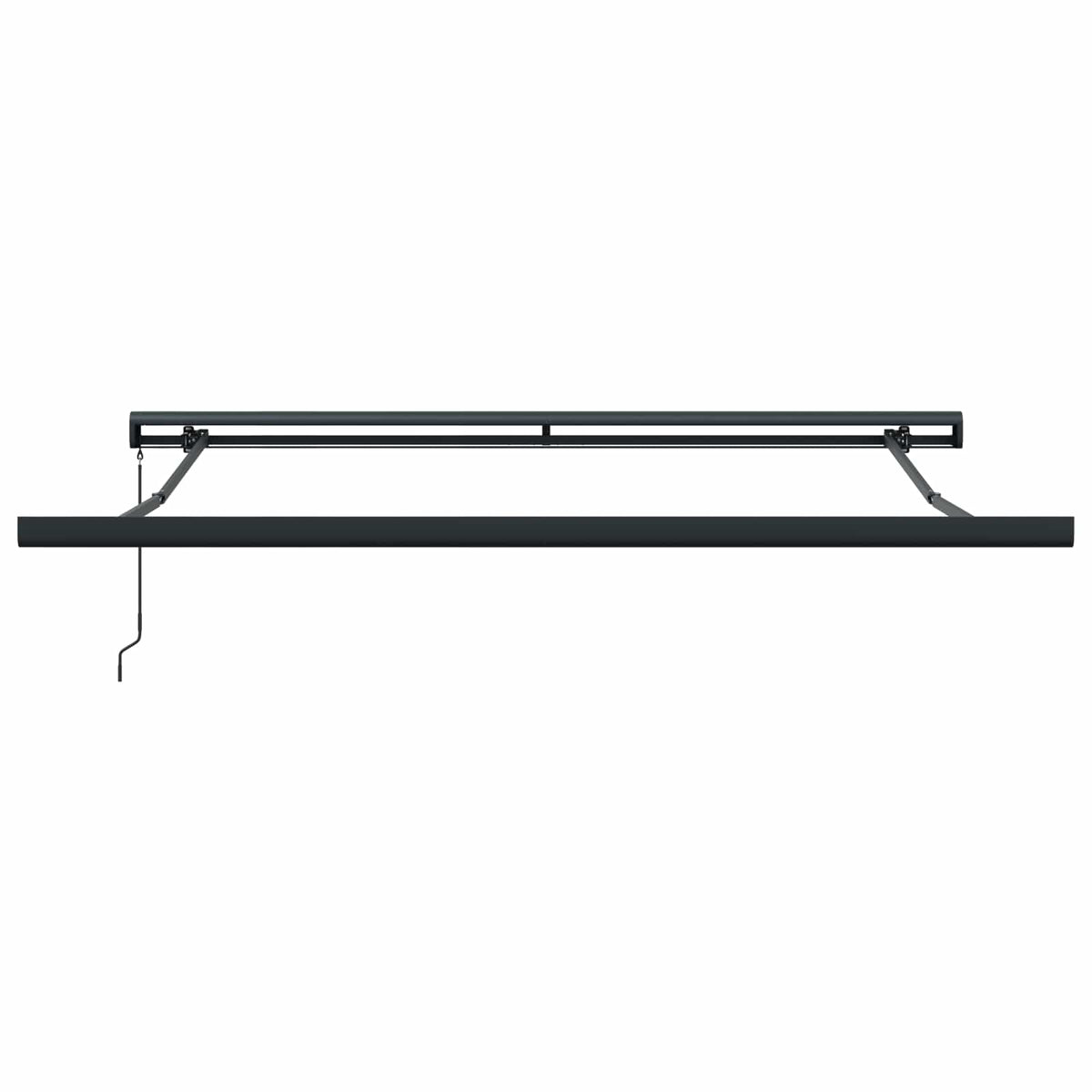 Povlačivi tende Crvena i bijela 300 x 250 cm Platno i Aluminij