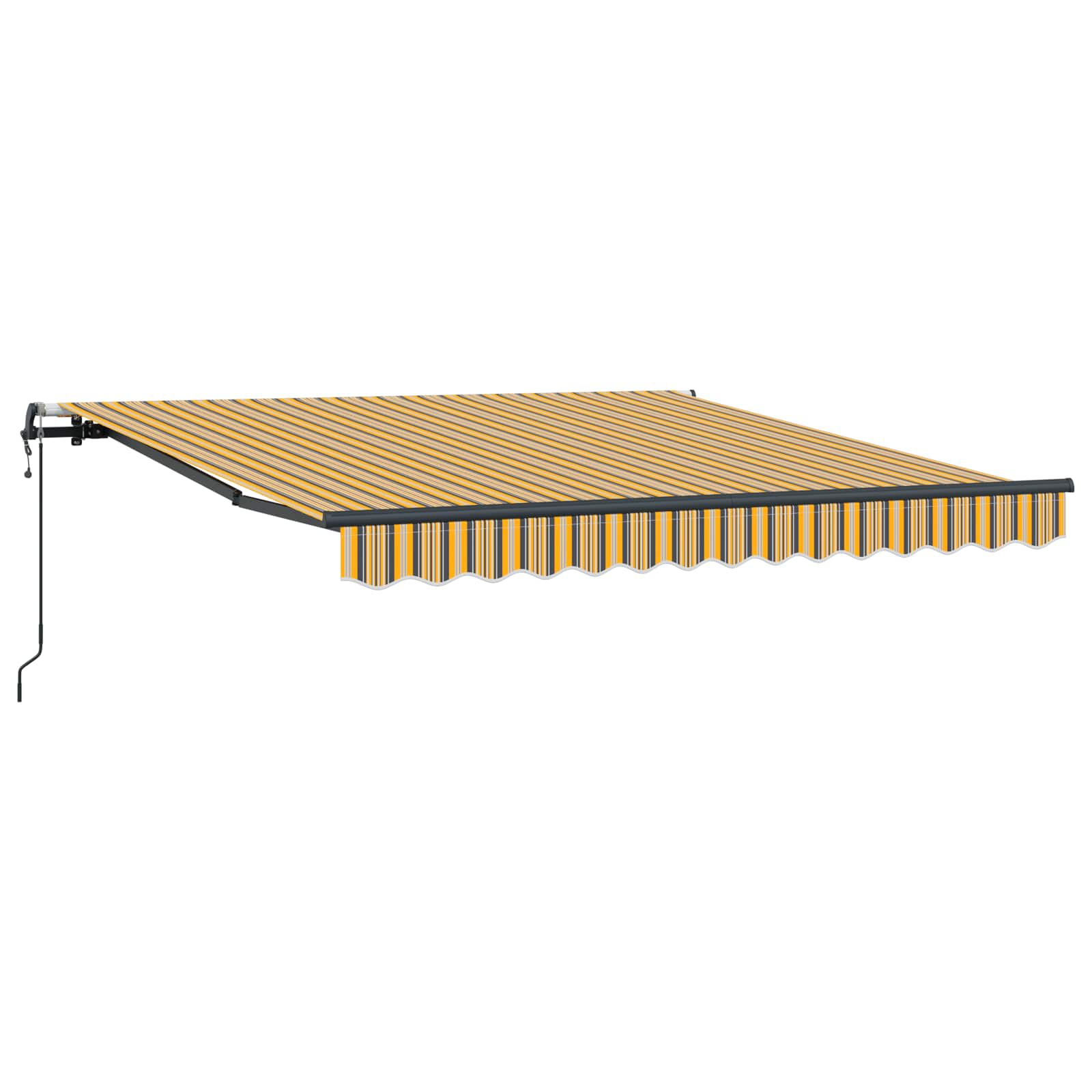 Povlačivi tende Šareni 300 x 250 cm Tkanina i Aluminij