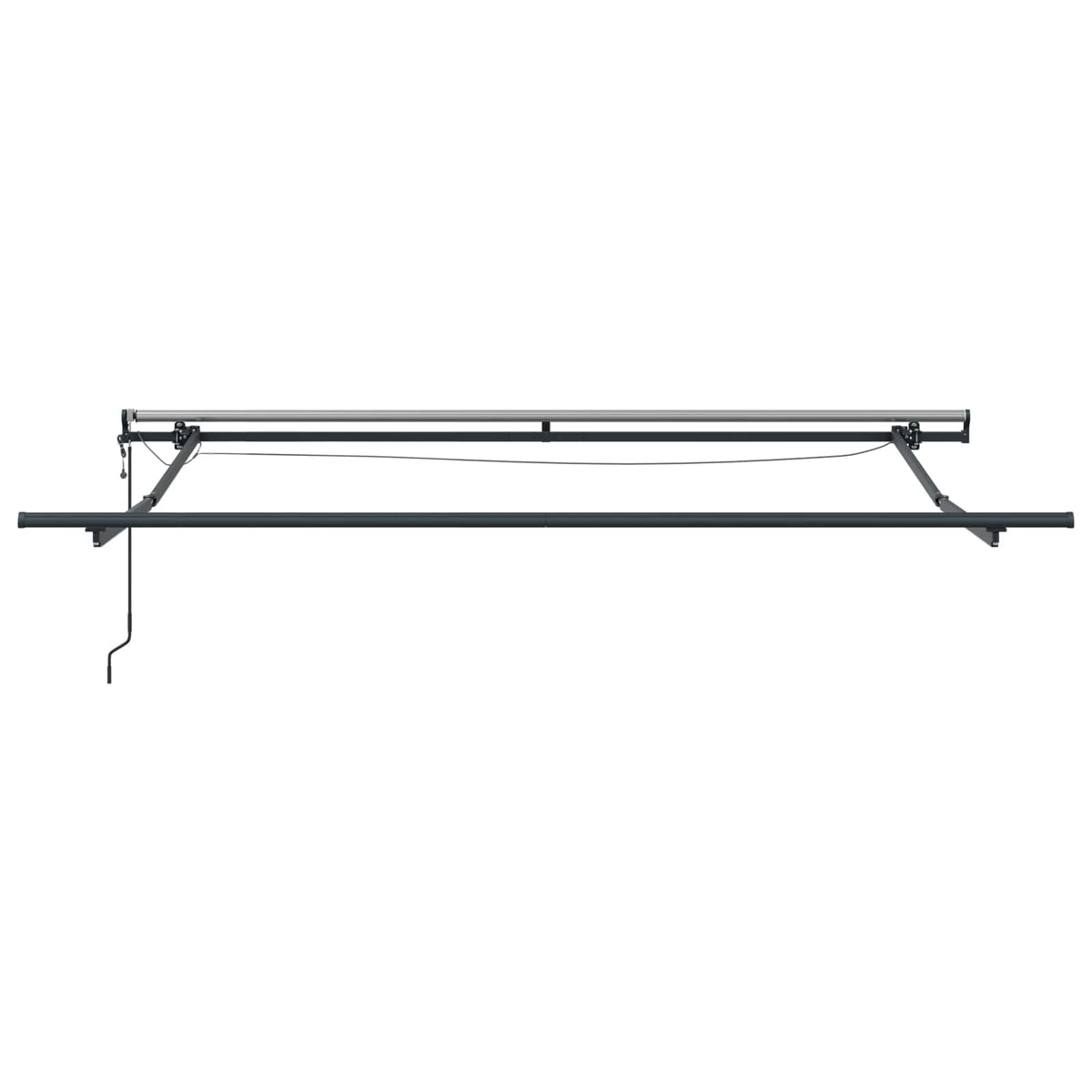 Tkanina za tende s Crna 300 x 250 cm Poliester