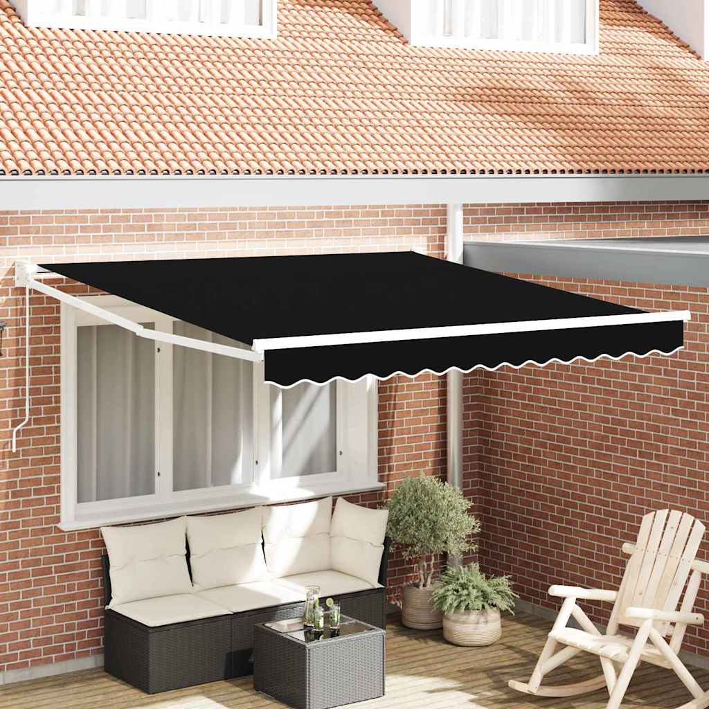 Nadstrešnica Crna 300 x 250 x 165 cm Poliester