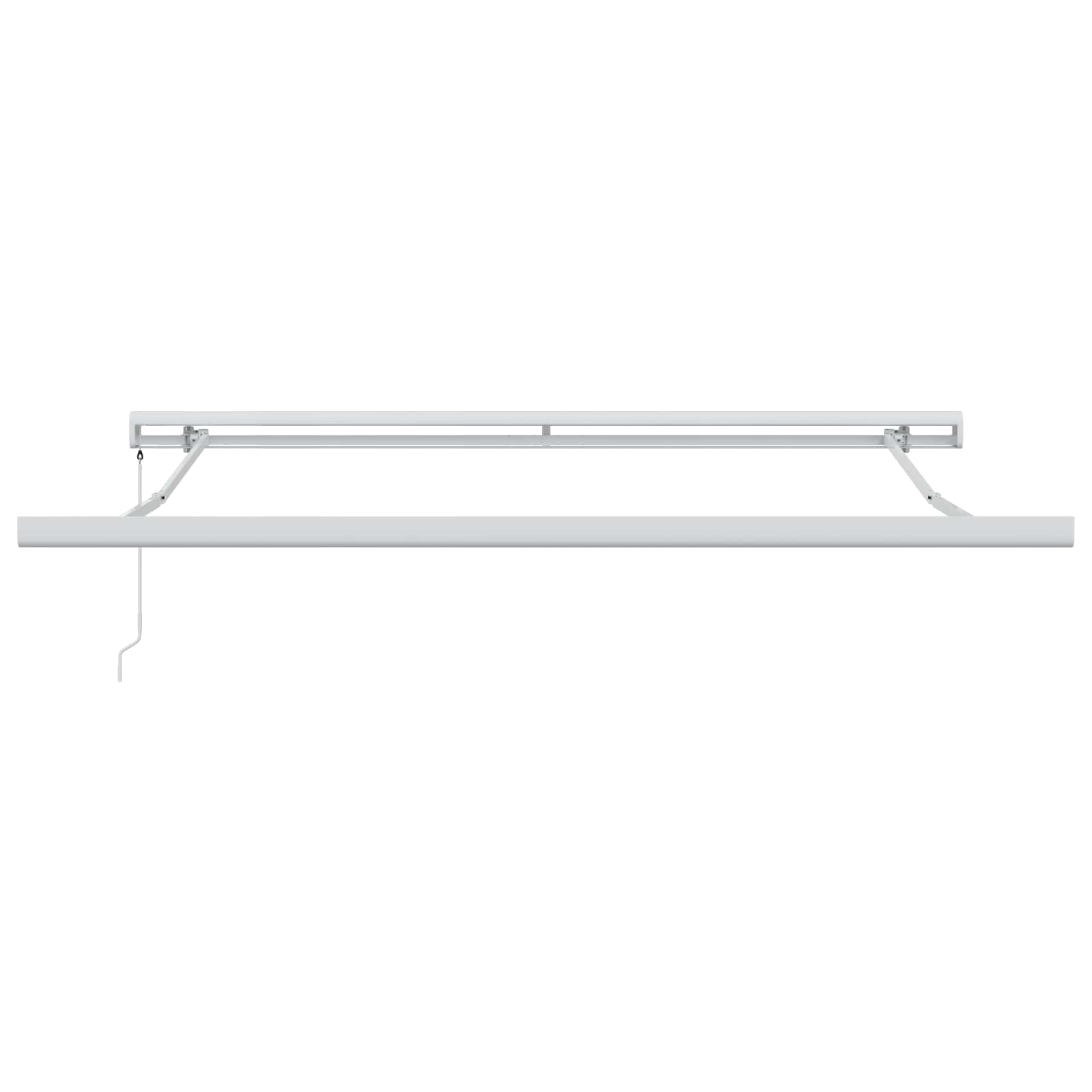 Skrovita tenda Crna 300 x 250 cm Tkanina i Metal