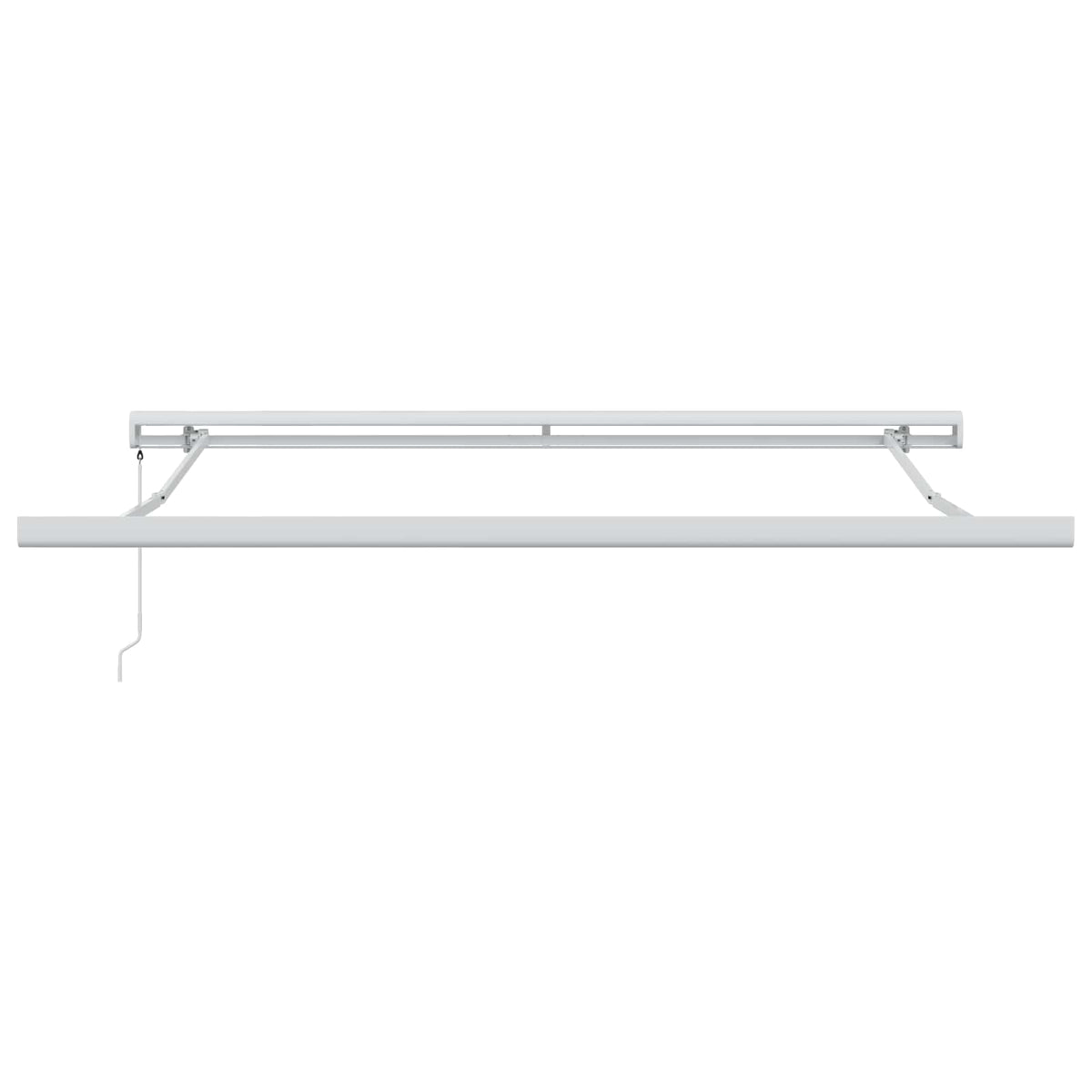 Skrovita tenda Crna 300 x 250 cm Tkanina i Metal
