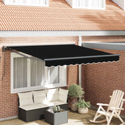 Okvir tende Crna 300 x 250 cm Poliester s PU premazom