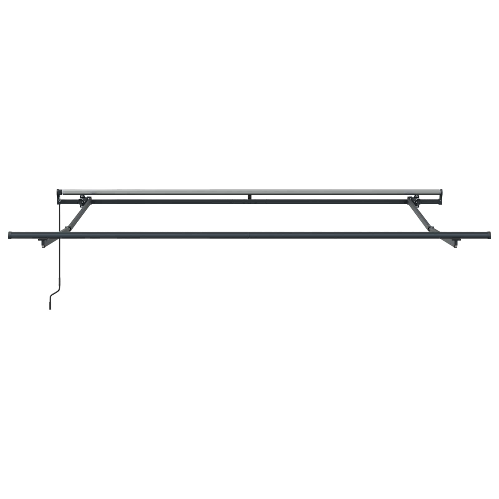 Skrovita tenda Bež 300 x 250 cm Poliester i čelik