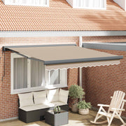 Nadstrešnica Bež 300 x 250 cm Poliester i aluminij