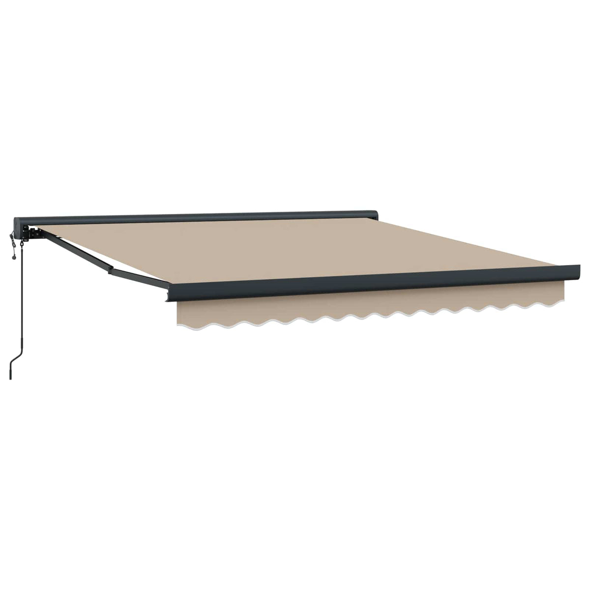 Nadstrešnica Bež 300 x 250 cm Poliester i aluminij