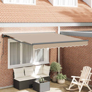 Okvir tende Bež 300 x 250 cm Poliester s PU premazom