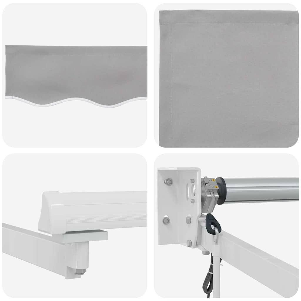 Nadstrešnica Svjetlosiva 300 x 250 x 165 cm Poliester i metal