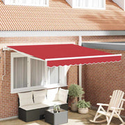 Električna retraktabilna tenda Crvena 300 x 250 cm