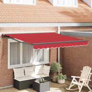 Okvir tende Crvena 300 x 250 cm Poliester s PU premazom