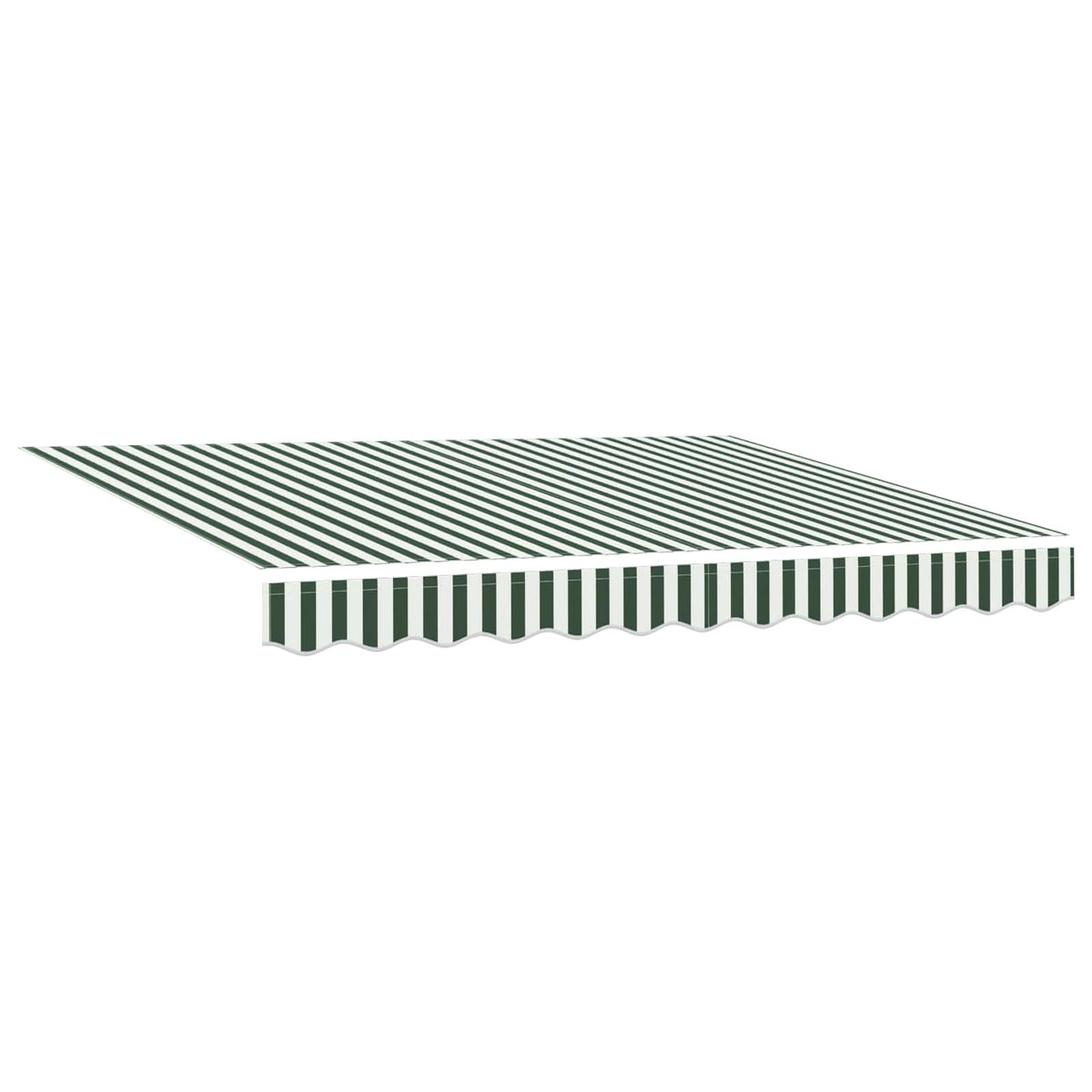 Skrovita tenda Zelena i bijela 300 x 250 cm tkanina
