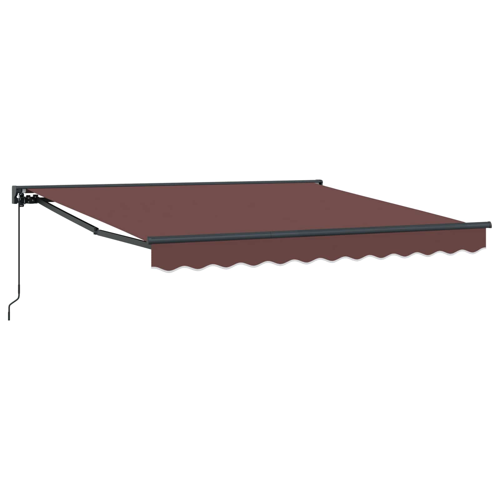 Okvir tende Smeđa 350 x 250 cm Poliester s PU premazom