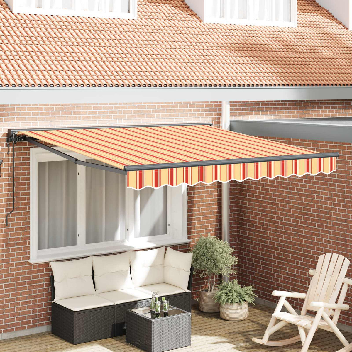 Okvir tende Šareni 350 x 250 cm Poliester s PU premazom