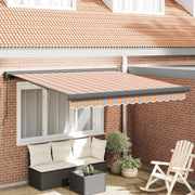 Povlačivi tende Šareni 350 x 250 cm Platno i Aluminij