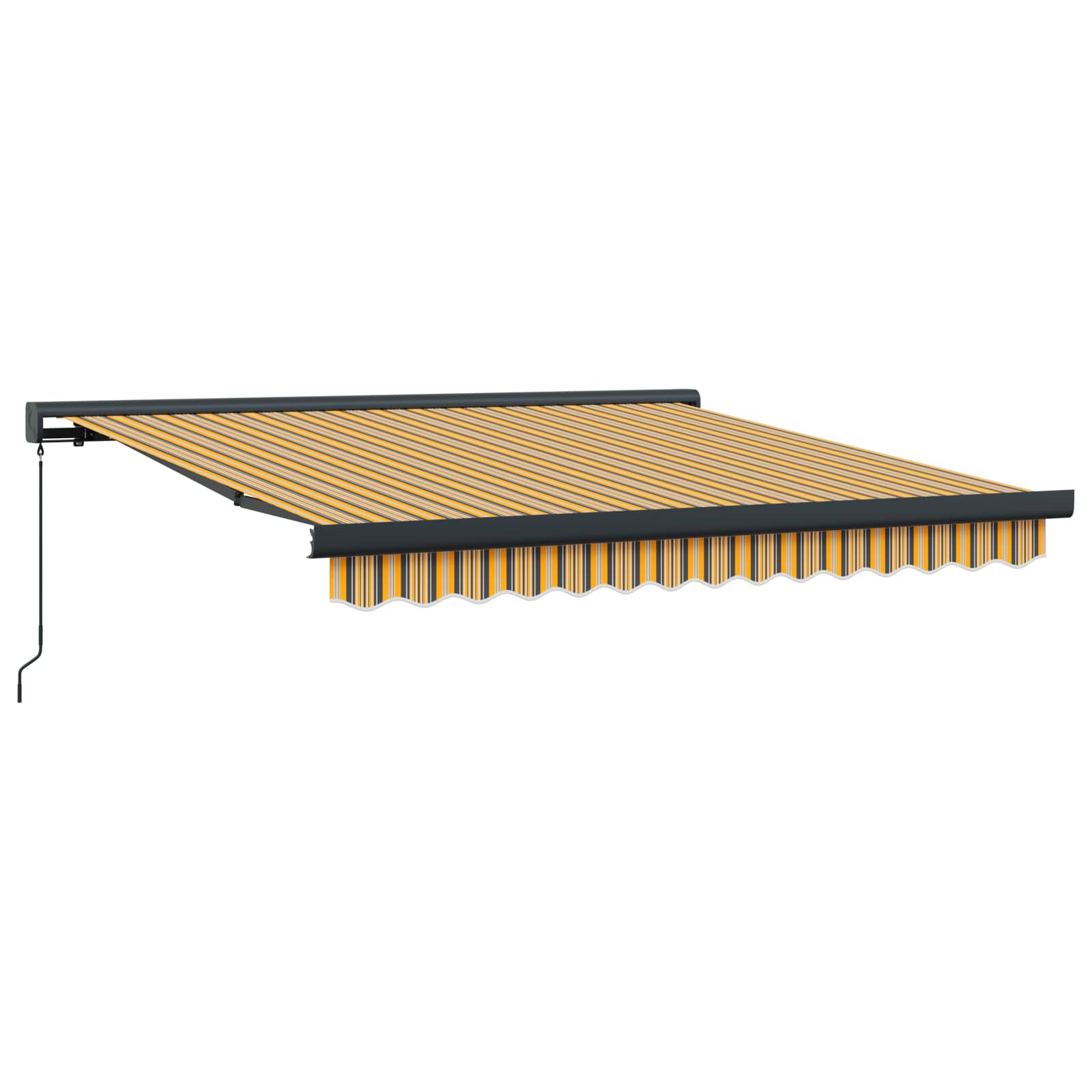 Povlačivi tende Šareni 350 x 250 cm Platno i Aluminij