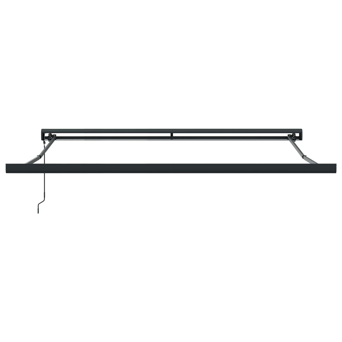 Nadstrešnica Crna 350 x 250 x 165 cm Poliester i aluminij