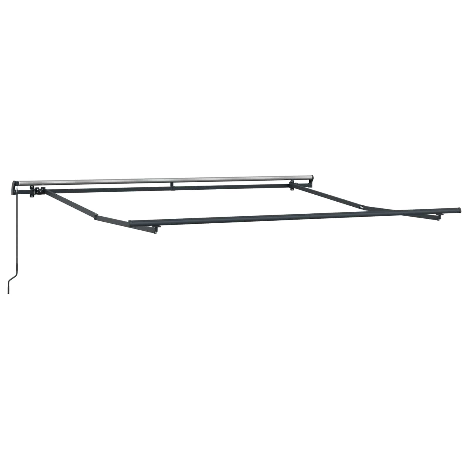 Skrovita tenda Bež 350 x 250 cm Poliester i čelik