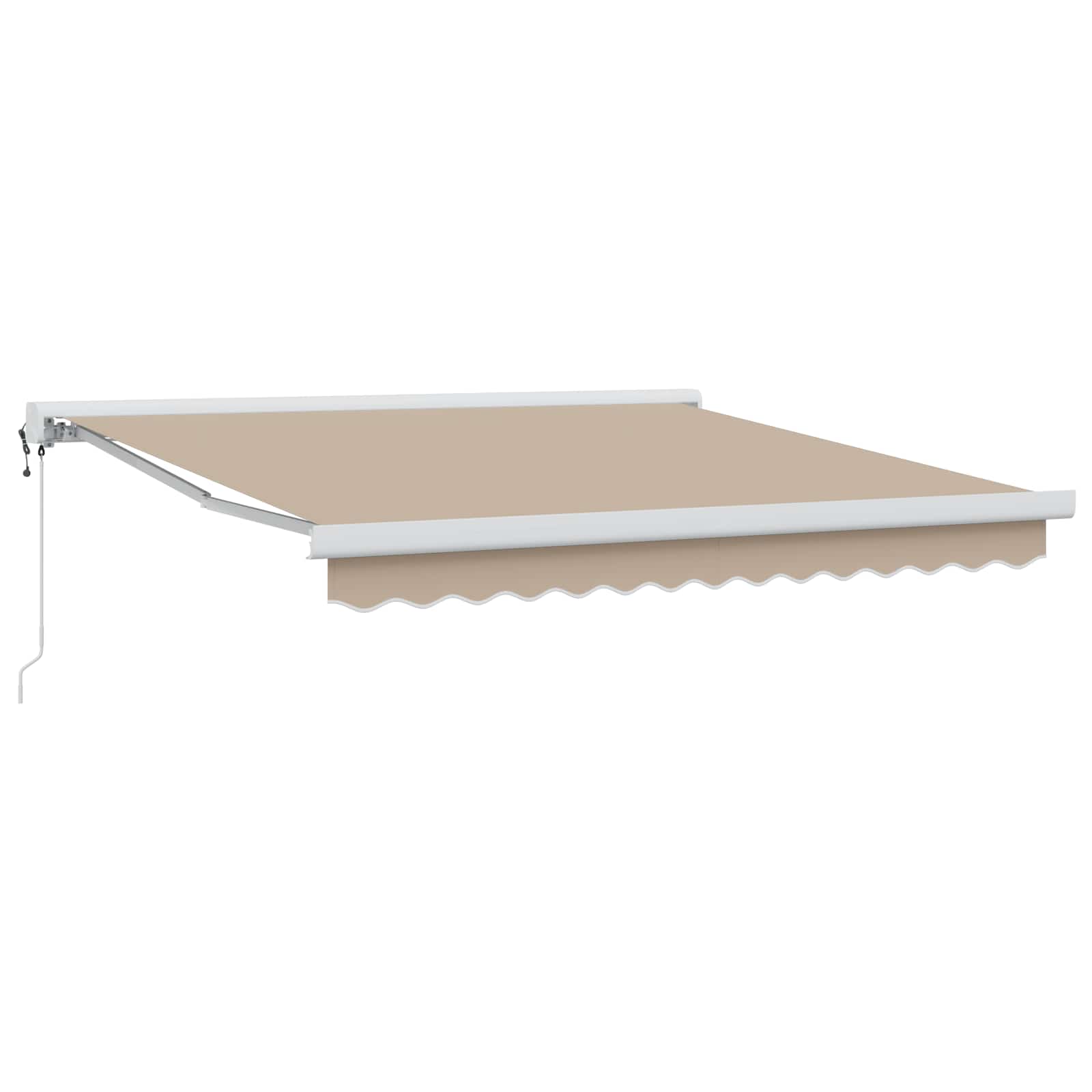 Nadstrešnica Bež 350 x 250 x 165 cm Poliester i aluminij