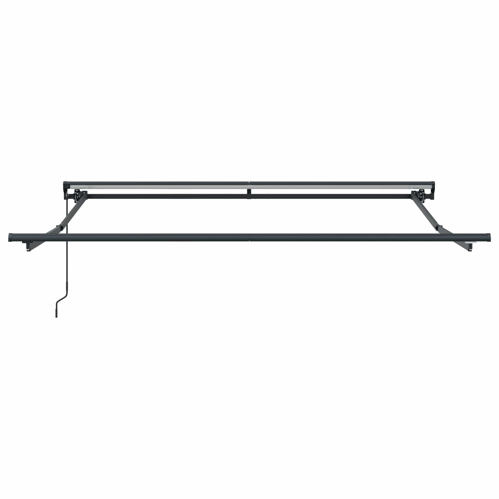 Okvir tende Bež 350 x 250 cm Poliester s PU premazom