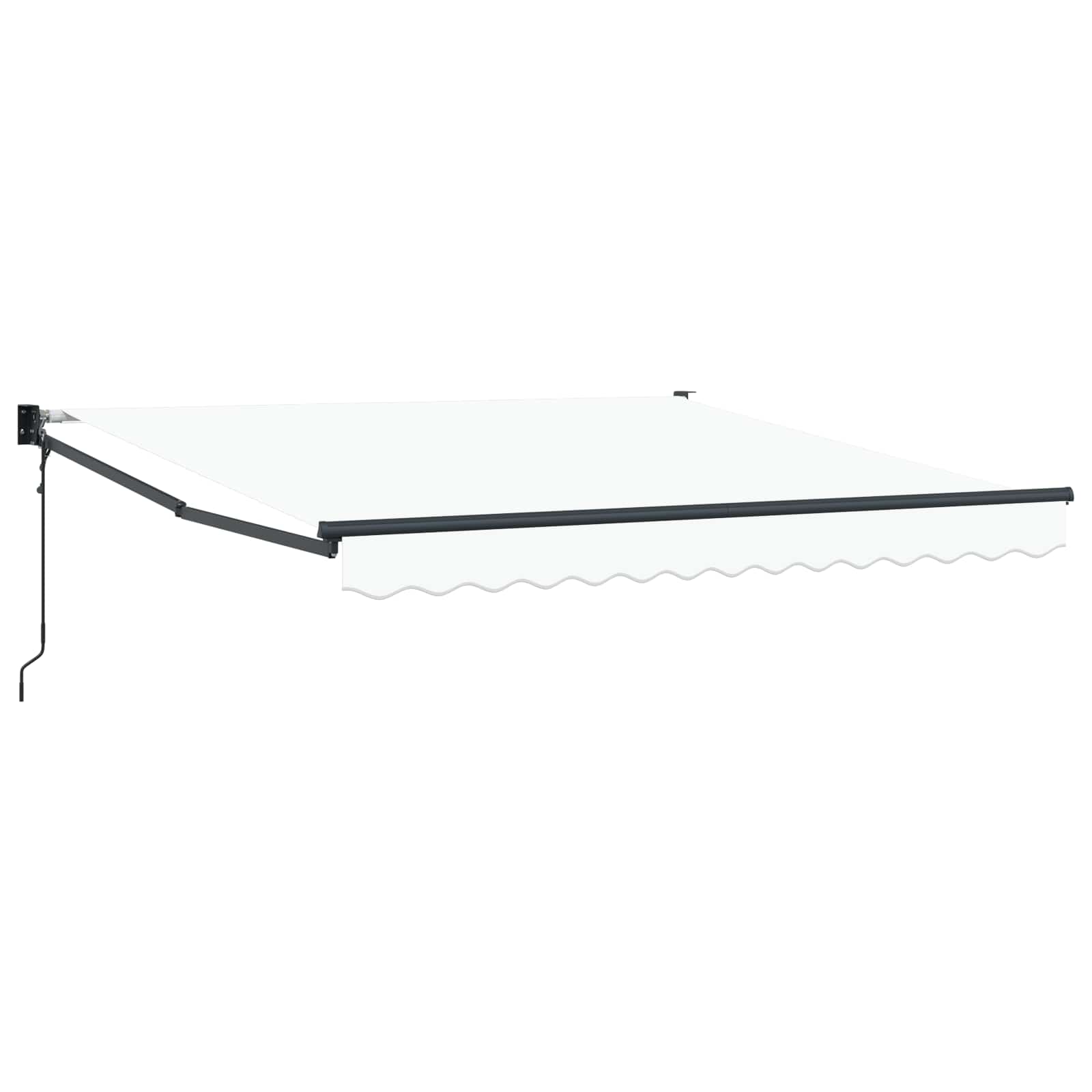 Nadstrešnica Bijela 350 x 250 cm Poliester i metal
