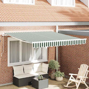 Skrovita tenda Zelena i bijela 350 x 250 cm