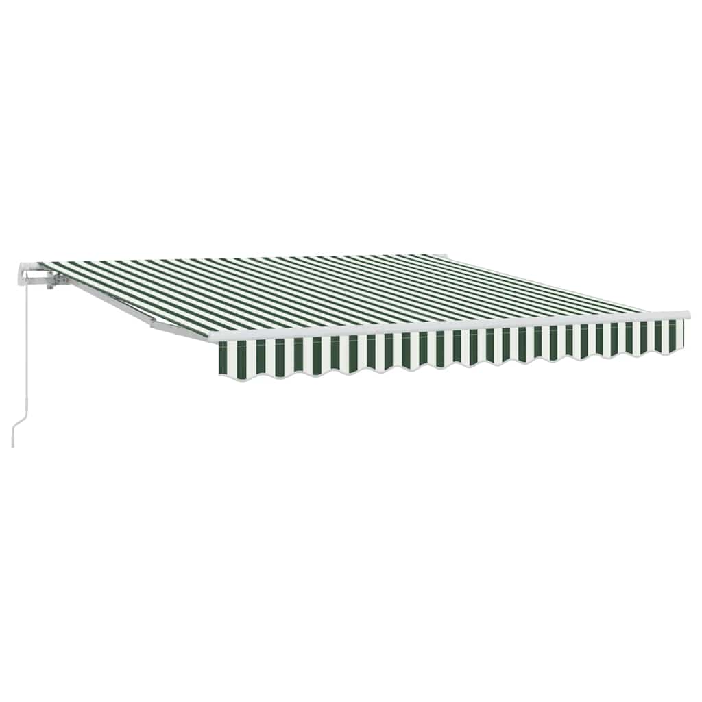 Skrovita tenda Zelena i bijela 350 x 250 cm