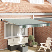Povlačivi tende Zelena i bijela 350 x 250 cm