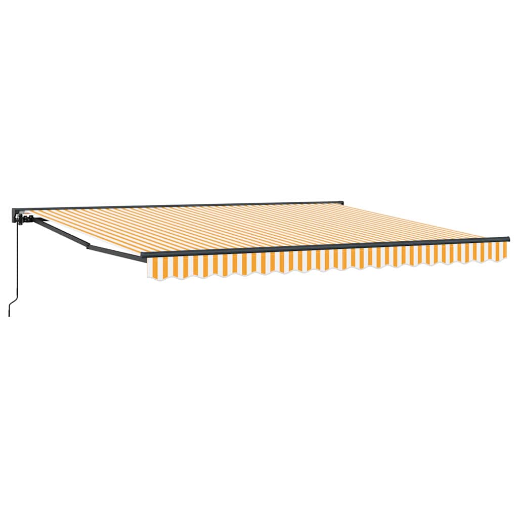 Okvir tende Žuta i bijela 400 × 300 cm Poliester s PU premazom