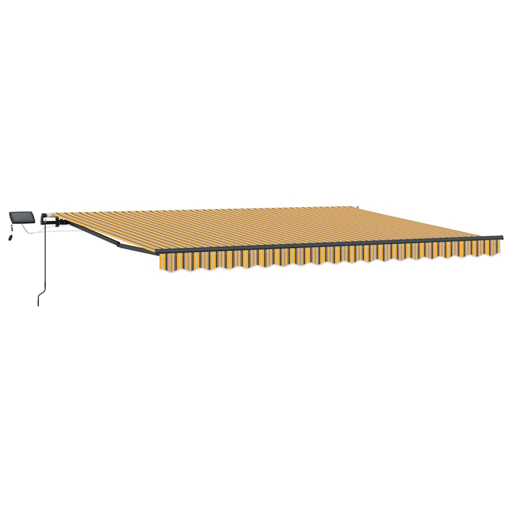 Skrovita tenda S LED lampica Šareni 400 ×300 cm tkanina