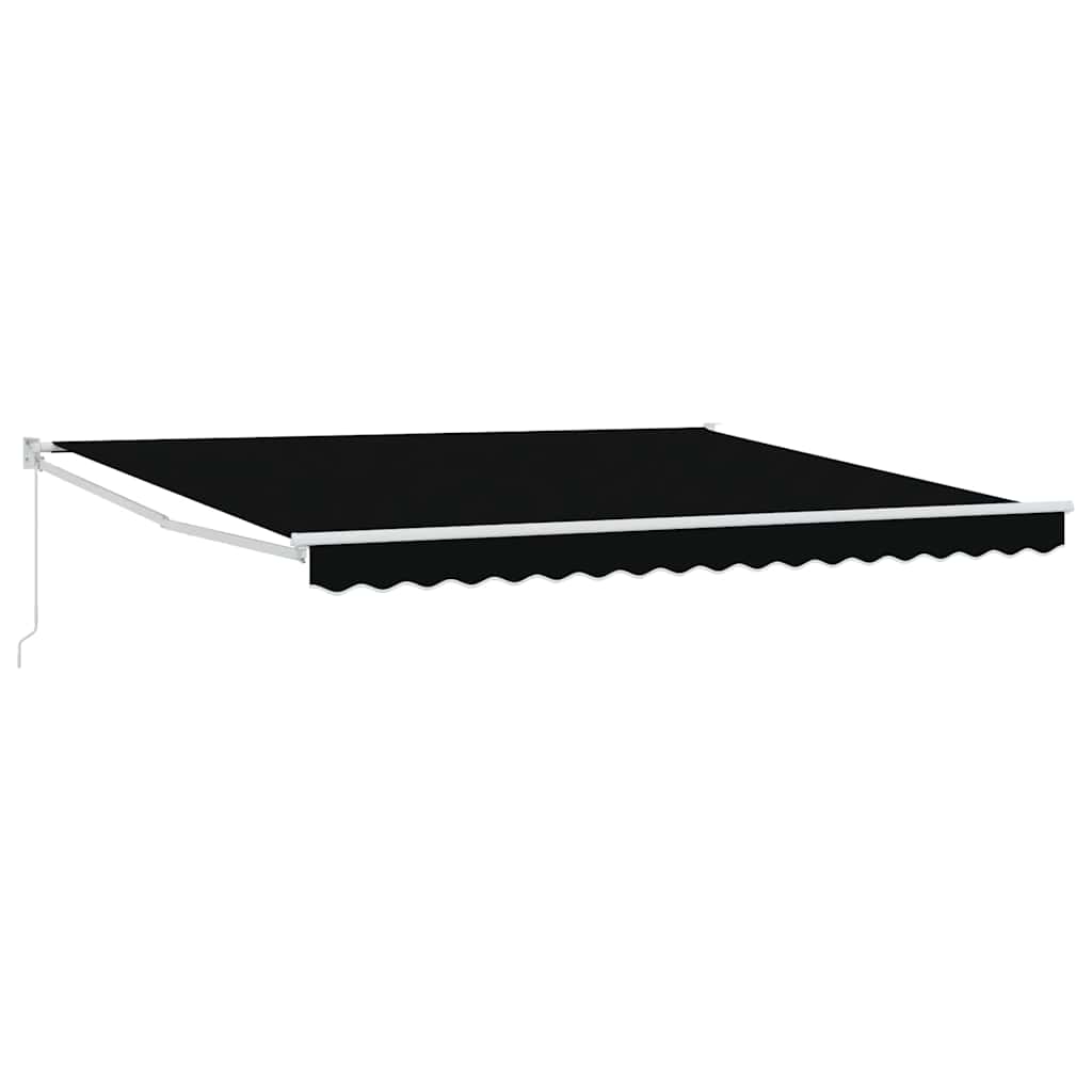 Povlačivi tende Crna 400 × 300 cm 100% Poliester i Aluminij
