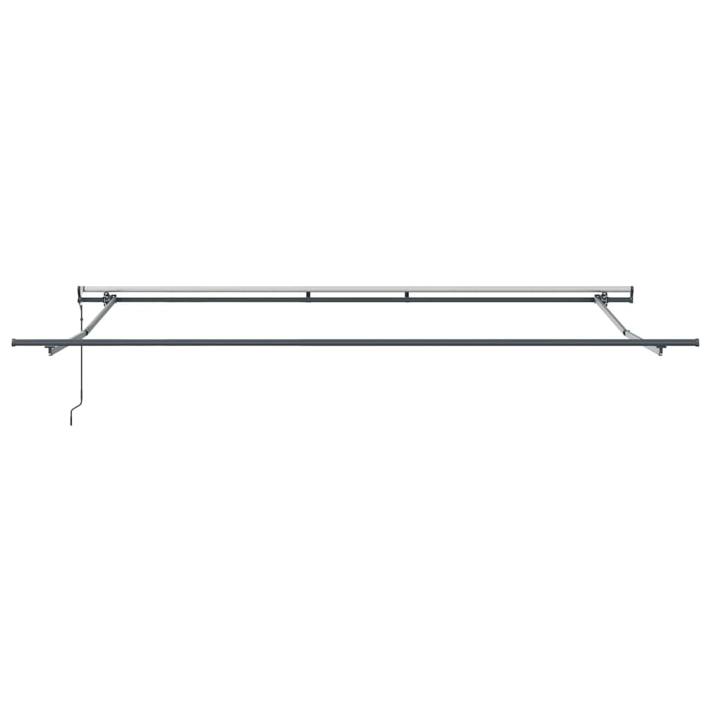 Skrovita tenda Bež 400 × 300 cm Tkanina i Aluminij