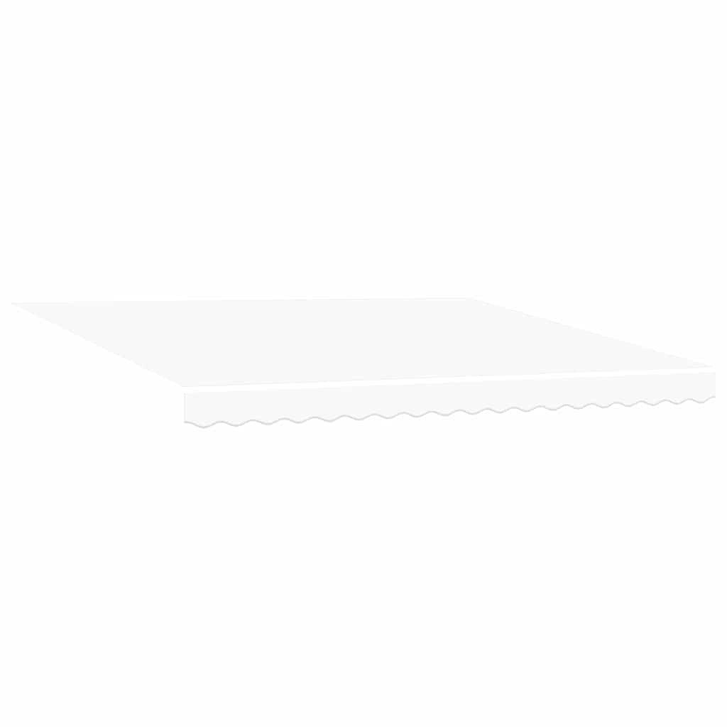 Skrovita tenda Bijelo 400 × 300 cm Tkanina i čelik