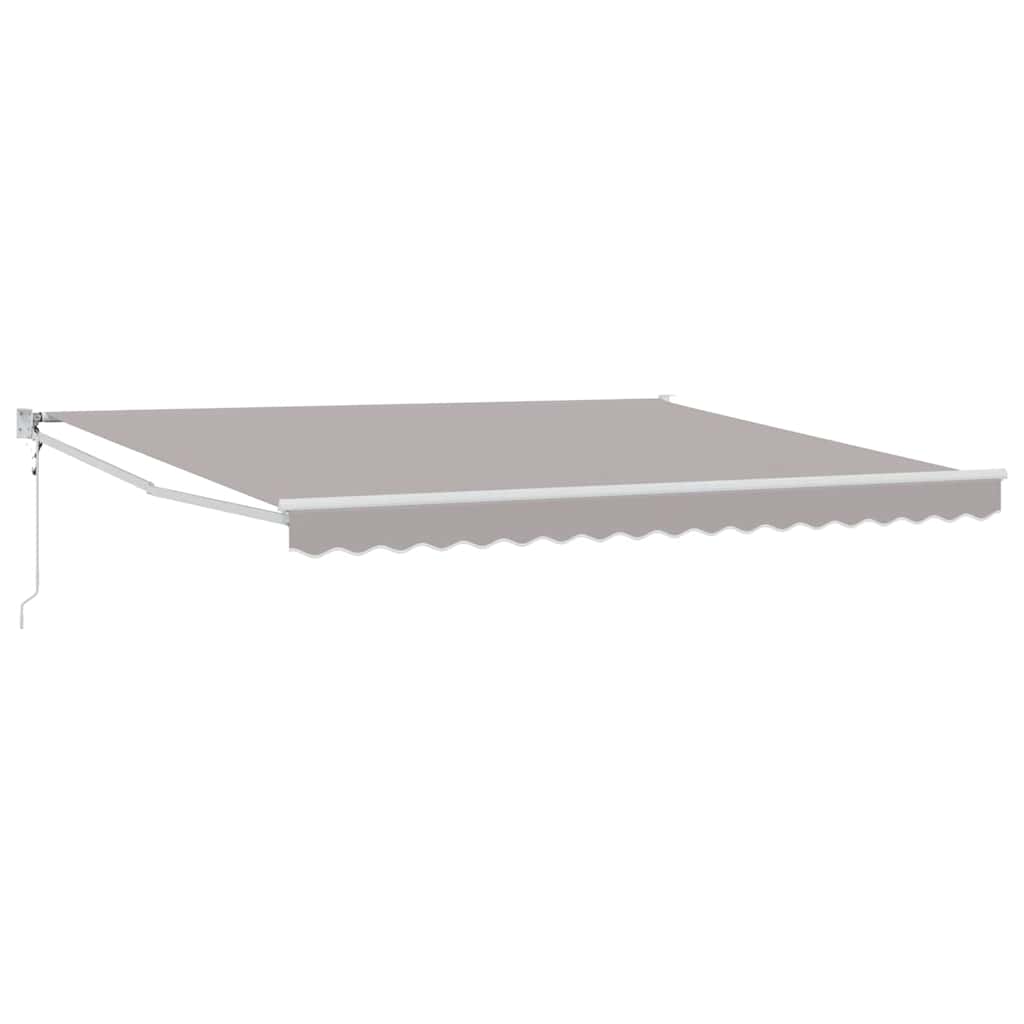 Nadstrešnica Svjetlosiva 400 × 300 cm Poliester i metal