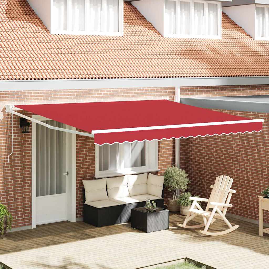 Električna retraktabilna tenda Crvena 400 × 300 cm