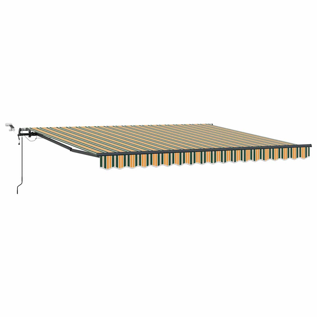 Tkanina za tende Zelena i žuta 400 × 300 cm Poliester