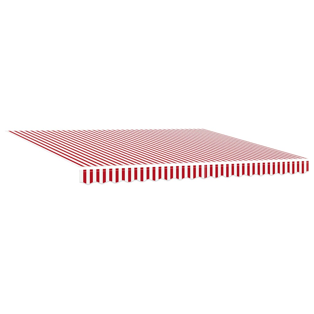 Skrovita tenda Crvena i bijela 400 × 350 cm