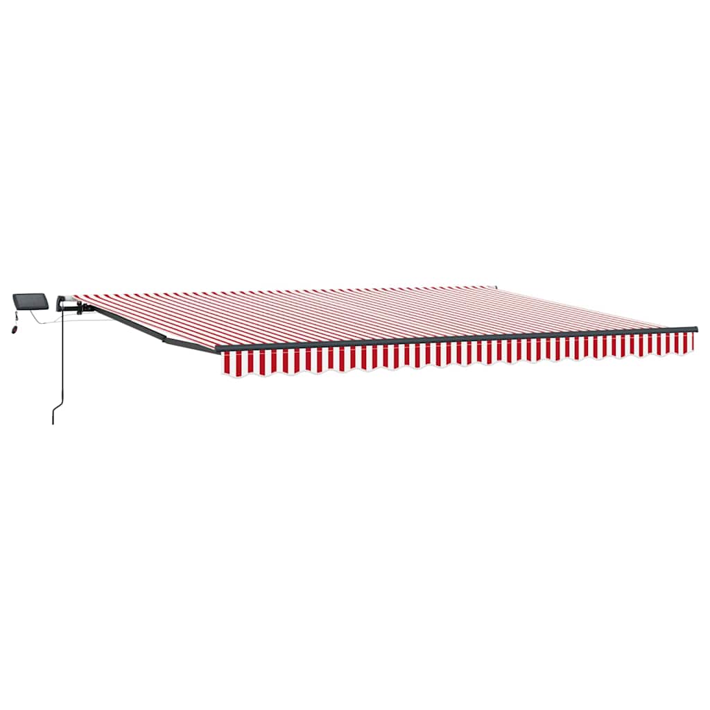 Skrovita tenda Crvena i bijela 400 ×350 cm tkanina