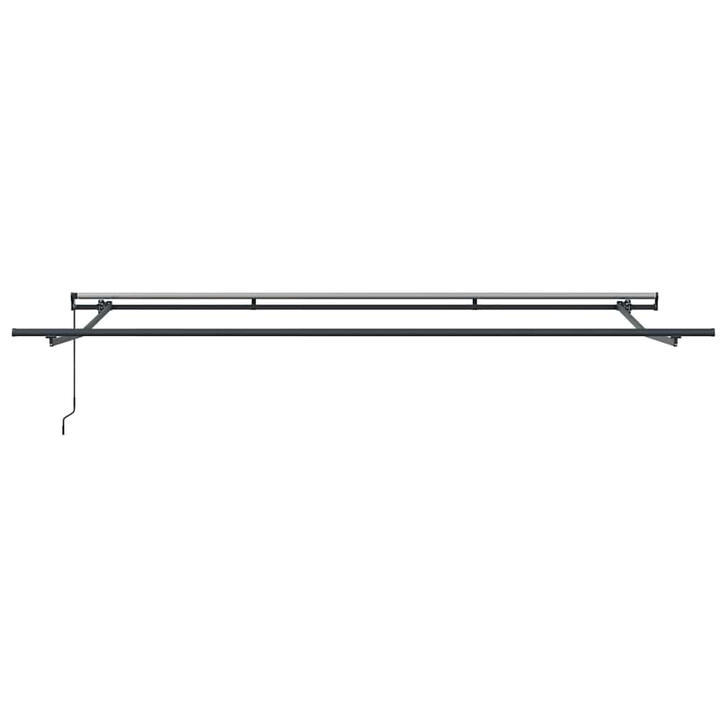 Skrovita tenda Bež 400 × 350 cm Poliester i čelik