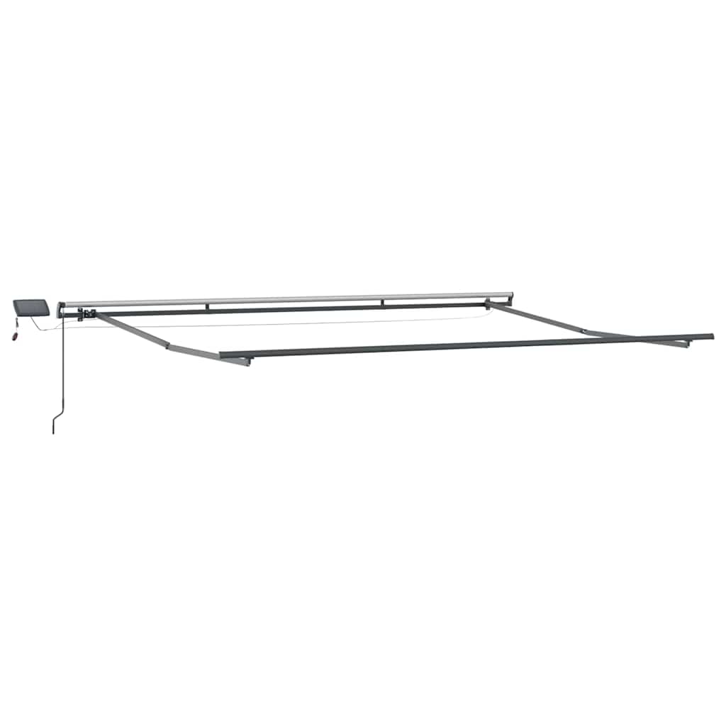 Skrovita tenda S LED lampica Bijelo 400 ×350 cm tkanina