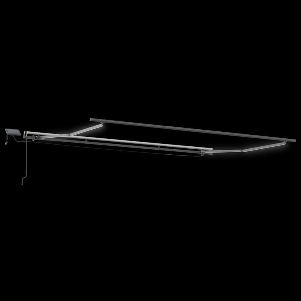 Skrovita tenda S LED lampica Bijelo 400 ×350 cm tkanina