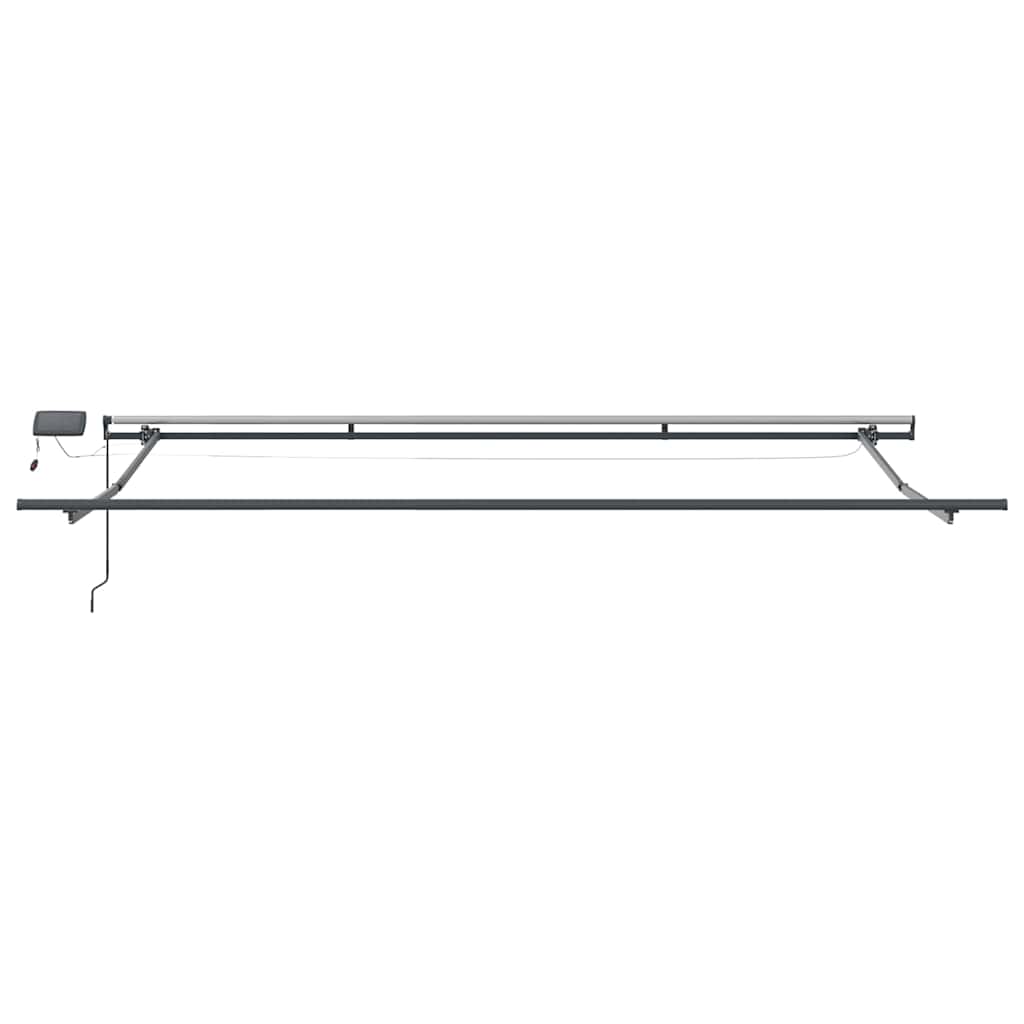 Skrovita tenda S LED lampica Bijelo 400 ×350 cm tkanina