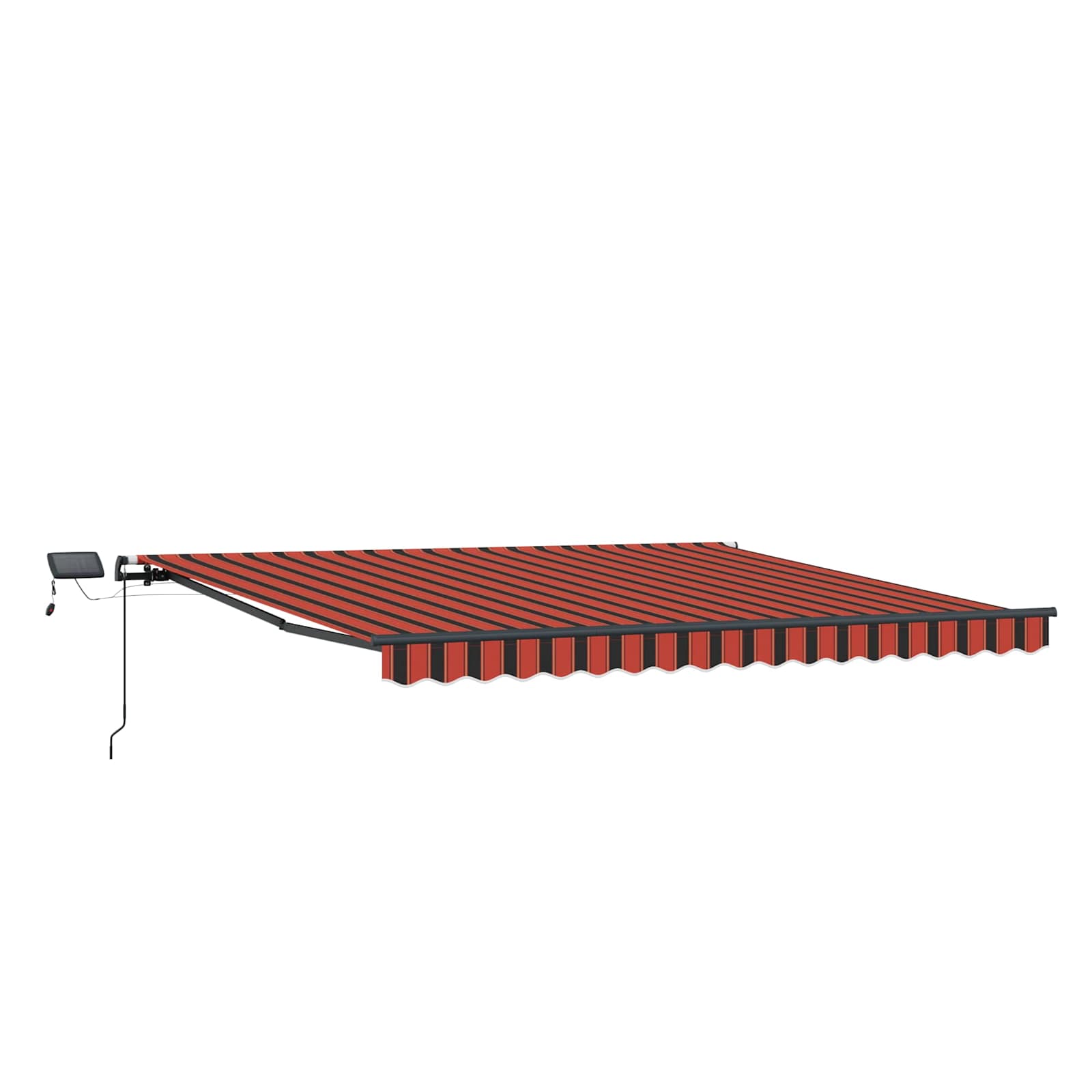 Skrovita tenda narančasta i smeđa 450 ×300 cm tkanina
