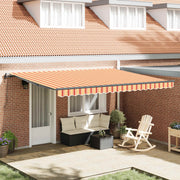 Skrovita tenda Žuta i narančasta 450 × 300 cm