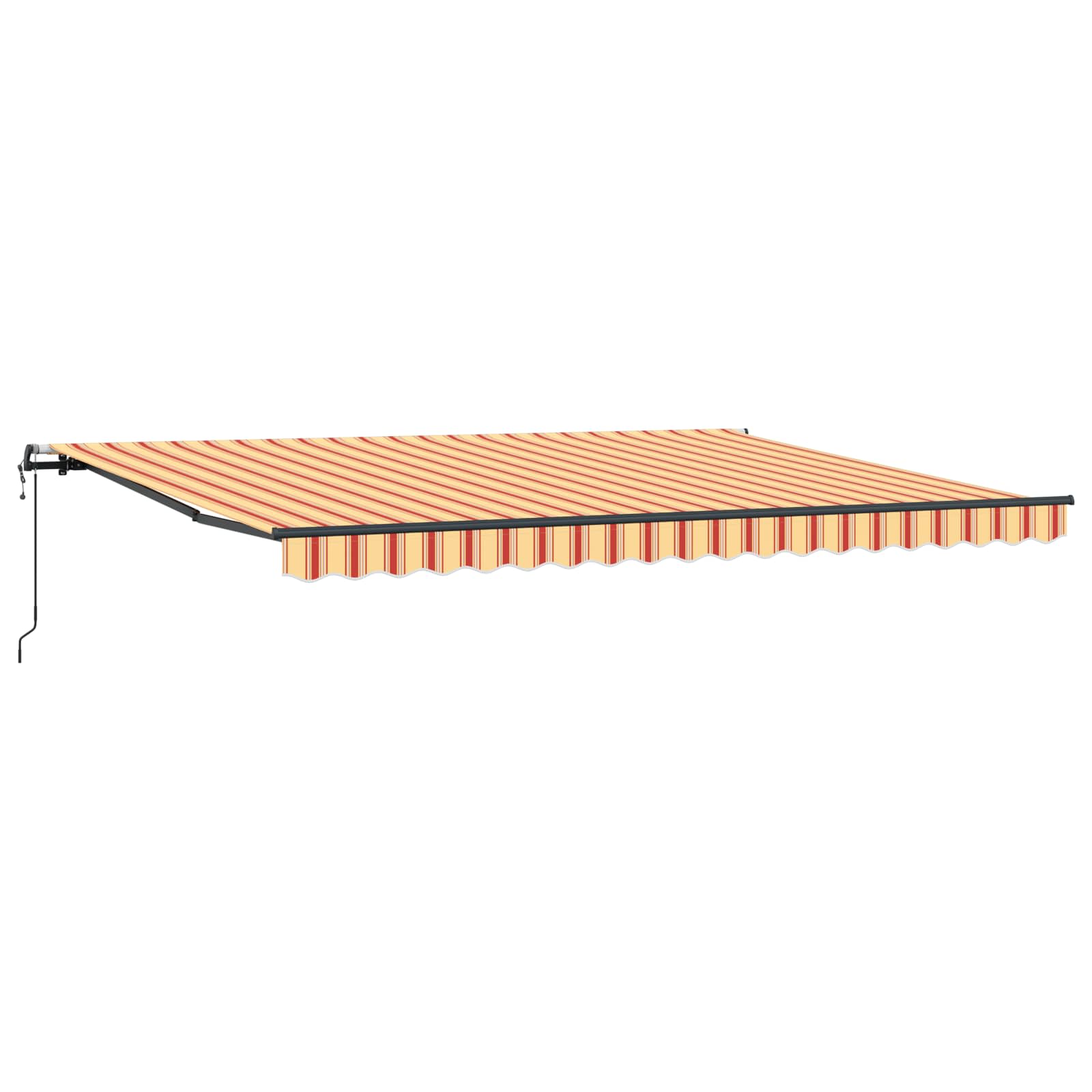 Skrovita tenda Žuta i narančasta 450 × 300 cm